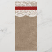 Het Collectie van de Rustige Zonnebloem - Rood Menu (Achterkant)