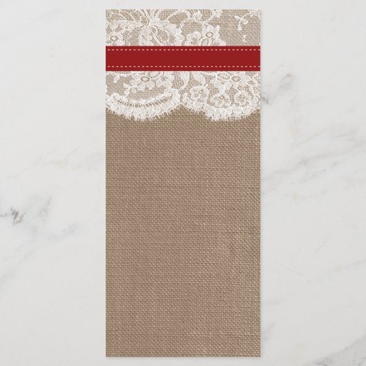 Het Collectie van de Rustige Zonnebloem - Rood Menu (Achterkant)