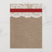 Het Collectie van de Rustige Zonnebloem - Rood Menu (Achterkant)