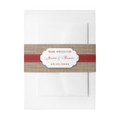 Het Collectie van de Rustige Zonnebloem - Rood Uitnodigingen Wikkel (Voorkant Voorbeeld)