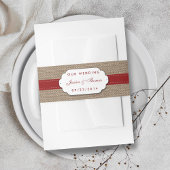 Het Collectie van de Rustige Zonnebloem - Rood Uitnodigingen Wikkel