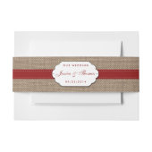 Het Collectie van de Rustige Zonnebloem - Rood Uitnodigingen Wikkel (Voorkant Voorbeeld)