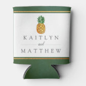 Het Collectie van de Tropische ananasbruiloft Blikjeskoeler (Voorkant)