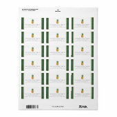 Het Collectie van de Tropische ananasbruiloft Etiket (Full Sheet)