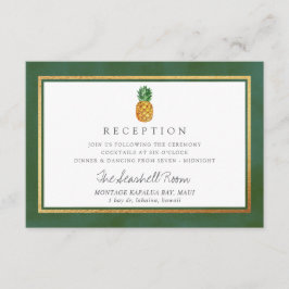 Het Collectie van de Tropische ananasbruiloft Informatiekaartje