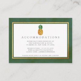 Het Collectie van de Tropische ananasbruiloft Informatiekaartje