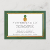 Het Collectie van de Tropische ananasbruiloft Informatiekaartje (Voorkant)