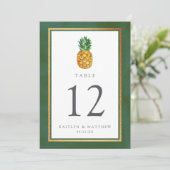 Het Collectie van de Tropische ananasbruiloft Kaart (Staand voorkant)