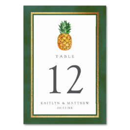 Het Collectie van de Tropische ananasbruiloft Kaart