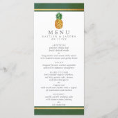 Het Collectie van de Tropische ananasbruiloft Menu (Voorkant)