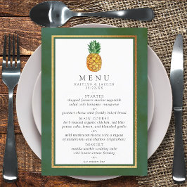 Het Collectie van de Tropische ananasbruiloft Menu