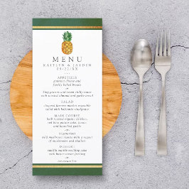 Het Collectie van de Tropische ananasbruiloft Menu
