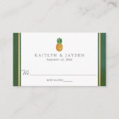 Het Collectie van de Tropische ananasbruiloft Plaatskaartje (Voorkant)