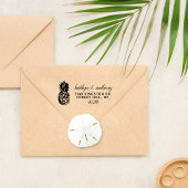 Het Collectie van de Tropische ananasbruiloft Zelfinktende Stempel