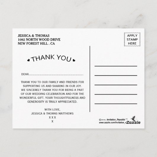 Het Collectie van de Tropische palmboom Briefkaart (Achterkant)