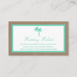 Het Collectie van de Tropische palmboom Informatiekaartje