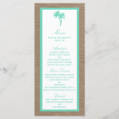 Het Collectie van de Tropische palmboom Menu (Voorkant)