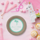 Het Collectie van de Tropische palmboom Papieren Bordje (Feest)