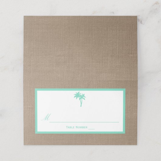 Het Collectie van de Tropische palmboom Plaatskaartje (Buitenkant ongevouwen)