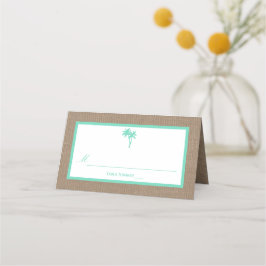 Het Collectie van de Tropische palmboom Plaatskaartje