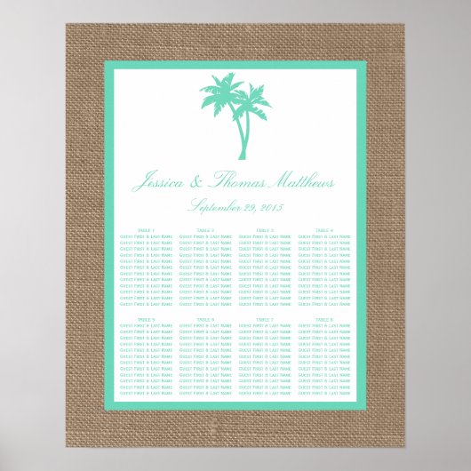 Het Collectie van de Tropische palmboom Poster (Voorkant)