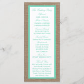 Het Collectie van de Tropische palmboom Programmakaart (Achterkant)