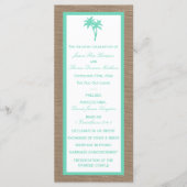 Het Collectie van de Tropische palmboom Programmakaart (Voorkant)