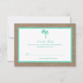 Het Collectie van de Tropische palmboom RSVP Kaartje