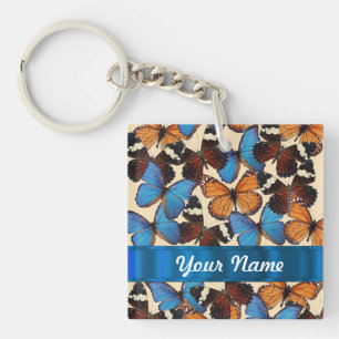 Het collectie van de vlinder sleutelhanger