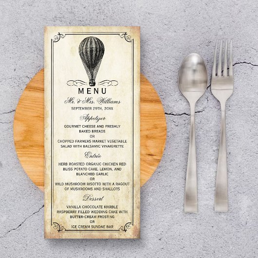 Het Collectie van de Weg van de Ballon Menu