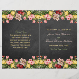 Het  Collectie van Floral Chalkboard Wedding