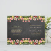 Het Collectie van Floral Chalkboard Wedding (Staand voorkant)