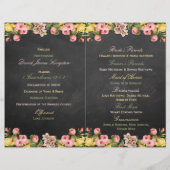 Het Collectie van Floral Chalkboard Wedding (Achterkant)
