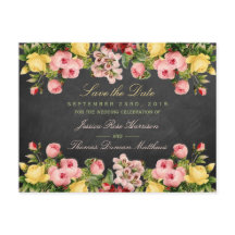 Het  Collectie van Floral Chalkboard Wedding