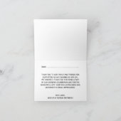 Het  Collectie van Floral Chalkboard Wedding Bedankkaart (Binnen)