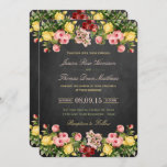 Het  Collectie van Floral Chalkboard Wedding Kaart<br><div class="desc">Het  collectie van de bloemkool is een verbluffend ontwerp met mooie  bloemen op een achtergrond van een chalkboard-effect. Deze uitnodigingen kunnen gepersonaliseerd worden voor je speciale gelegenheid en maken de perfecte aankondiging voor elke bruiloft,  vrijgezellenfeest,  verlofpartij,  verjaardagsfeest en nog veel meer.</div>