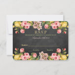 Het  Collectie van Floral Chalkboard Wedding RSVP Kaartje<br><div class="desc">Het  collectie van de bloemkool is een verbluffend ontwerp met mooie  bloemen op een achtergrond van een chalkboard-effect. Deze RSVP-kaarten kunnen worden gepersonaliseerd voor je speciale gelegenheid en maken het perfecte tussenvoegsel voor elke bruiloft,  vrijgezellenfeest,  verlofpartij,  verjaardagsfeestje en nog veel meer.</div>