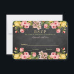 Het  Collectie van Floral Chalkboard Wedding RSVP Kaartje<br><div class="desc">Het  collectie van de bloemkool is een verbluffend ontwerp met mooie  bloemen op een achtergrond van een chalkboard-effect. Deze RSVP-kaarten kunnen worden gepersonaliseerd voor je speciale gelegenheid en maken het perfecte tussenvoegsel voor elke bruiloft,  vrijgezellenfeest,  verlofpartij,  verjaardagsfeestje en nog veel meer.</div>