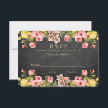 Het  Collectie van Floral Chalkboard Wedding RSVP Kaartje<br><div class="desc">Het  collectie van de bloemkool is een verbluffend ontwerp met mooie  bloemen op een achtergrond van een chalkboard-effect. Deze RSVP-kaarten kunnen worden gepersonaliseerd voor je speciale gelegenheid en maken het perfecte tussenvoegsel voor elke bruiloft,  vrijgezellenfeest,  verlofpartij,  verjaardagsfeestje en nog veel meer.</div>