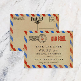 Het  Collectie van het Airmail Wedding Aankondigingskaart