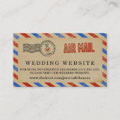 Het  Collectie van het Airmail Wedding Informatiekaartje (Voorkant)