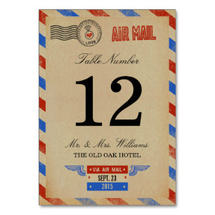 Het  Collectie van het Airmail Wedding Kaart