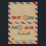 Het  Collectie van het Airmail Wedding Kaart<br><div class="desc">Het  Airmail Wedding Collectie - Tafelnaam Plaats Kaarten. *** HOE TE BESTELLEN *** Gelieve elke kaart met tabelnaam één voor één aan te passen en toe te voegen aan uw winkelwagentje. Zazzle heeft momenteel geen systeem om aanpassingen van de producten mogelijk te maken nadat een bestelling is geplaatst.</div>