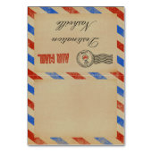 Het  Collectie van het Airmail Wedding Kaart (Achterkant)