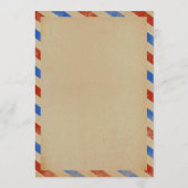 Het  Collectie van het Airmail Wedding Menu (Achterkant)