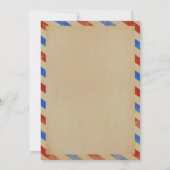 Het  Collectie van het Airmail Wedding Save The Date (Achterkant)