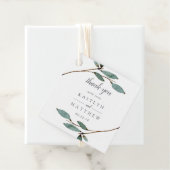 Het Collectie van het botanische Bliss Wedding Bedankjes Labels (In situ)