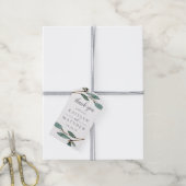 Het Collectie van het botanische Bliss Wedding Cadeaulabel (Met Touw)