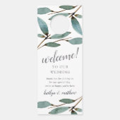 Het Collectie van het botanische Bliss Wedding Deurhanger (Voorkant)