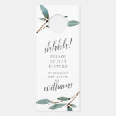 Het Collectie van het botanische Bliss Wedding Deurhanger (Achterkant)